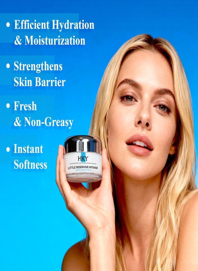 HKY Little Reservoir Intense Moisturizing Cream - Anti-Glycation Face Moisturizer with Tremella & Panthenol - Botanical Barrier Repair for Dry, Sensitive Skin - Lightweight Hydration - Image 3